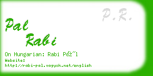 pal rabi business card